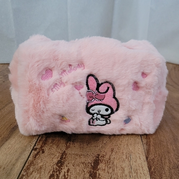 Sanrio My Melody Pink Embroidered Makeup Bag - Picture 9 of 15
